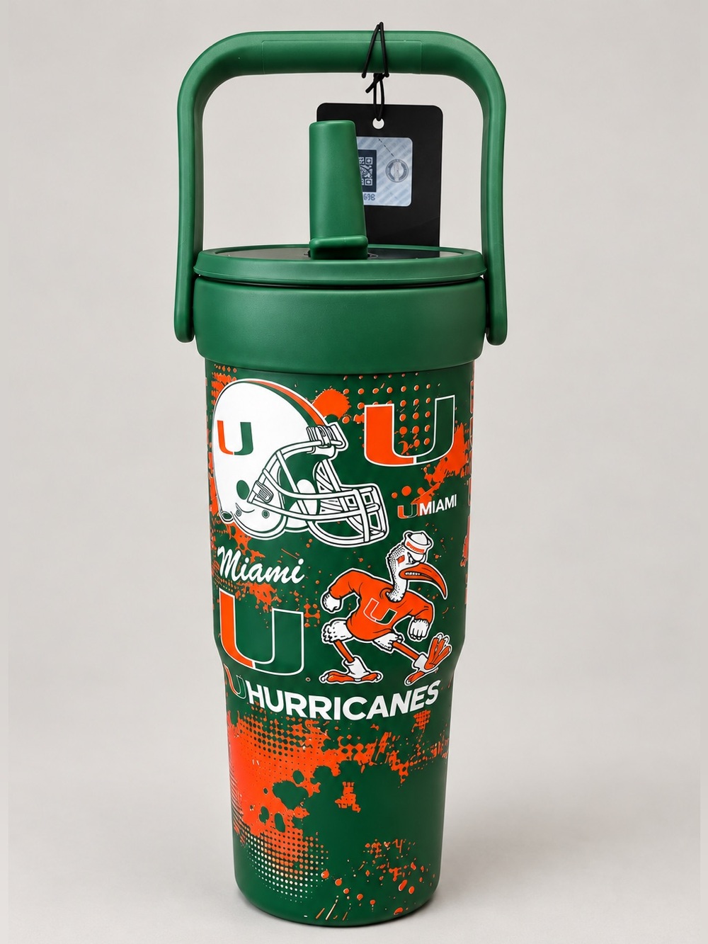 Miami Hurricanes 32 oz Stainless Steel Tumbler NWT